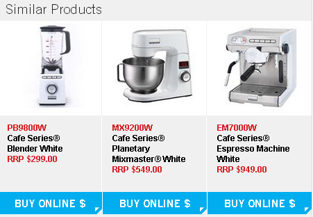The Sunbeam ecommerce site