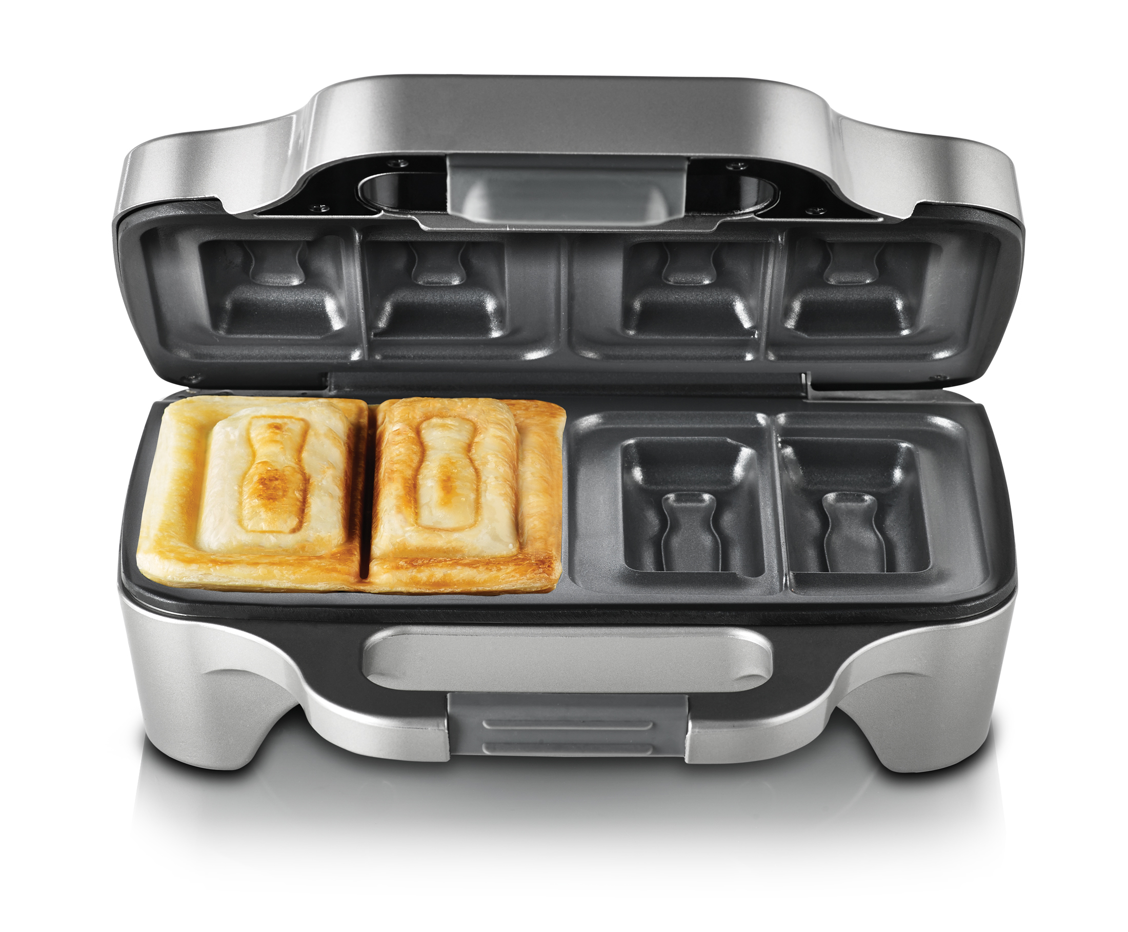 Sunbeam Big Fill Soldiers for Two (GR6600, RRP $44.95) This jaffle iron cuts toasted sandwiches vertically instead of diagonally. “Everyone loves a soldier and they are nostalgic and fun for kids and adults alike,” Sunbeam said.