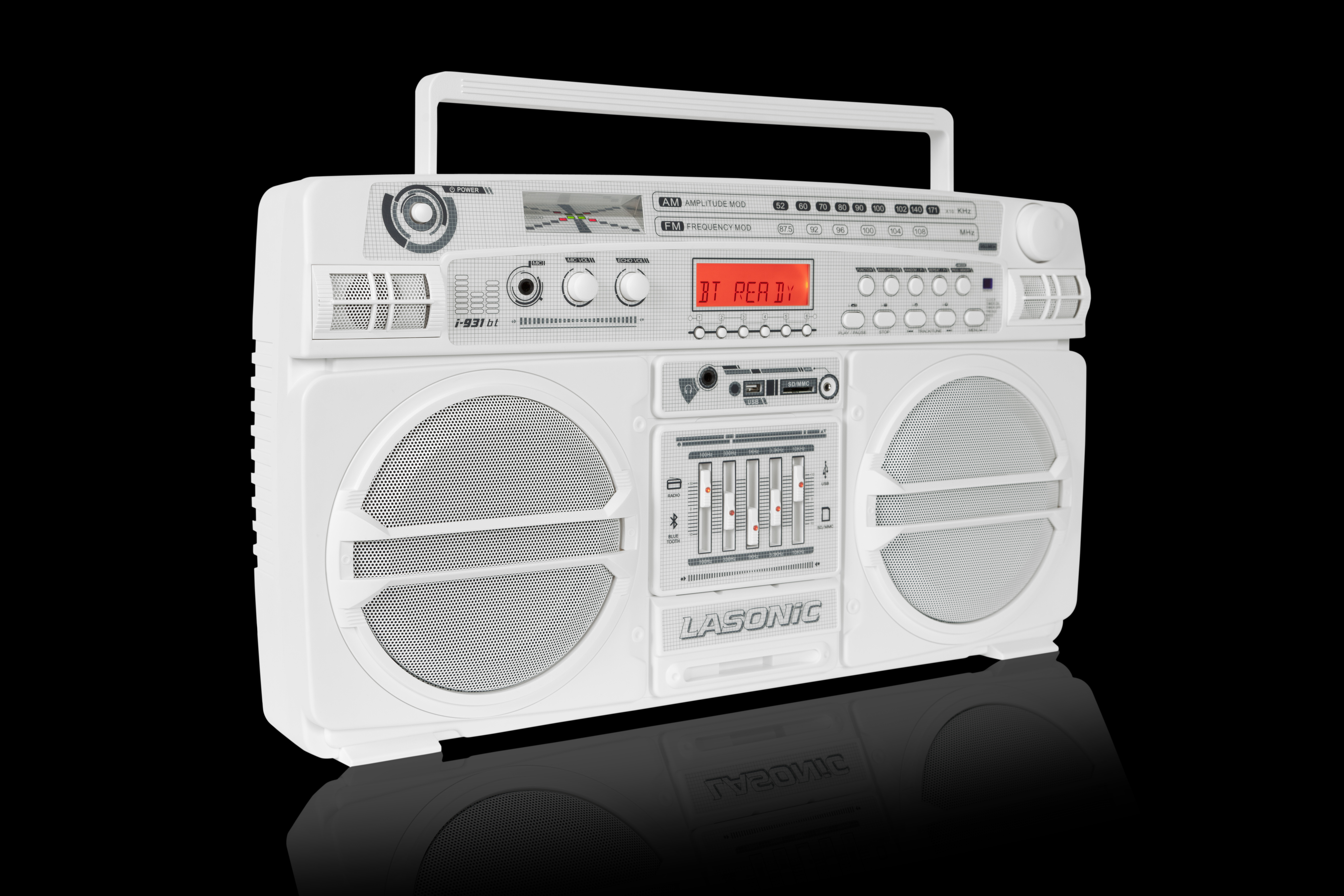 Lasonic Boom Box white