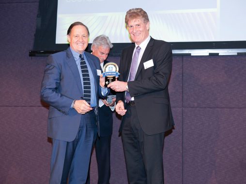 The Good Guys CEO Michael Ford Accepting ICSP Award
