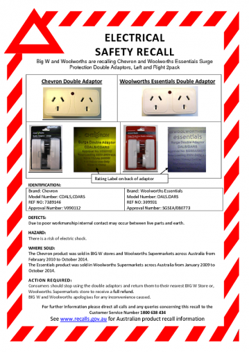 ACCC recall notice