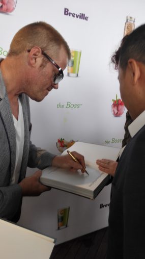 ... and signed a few copies of his book.