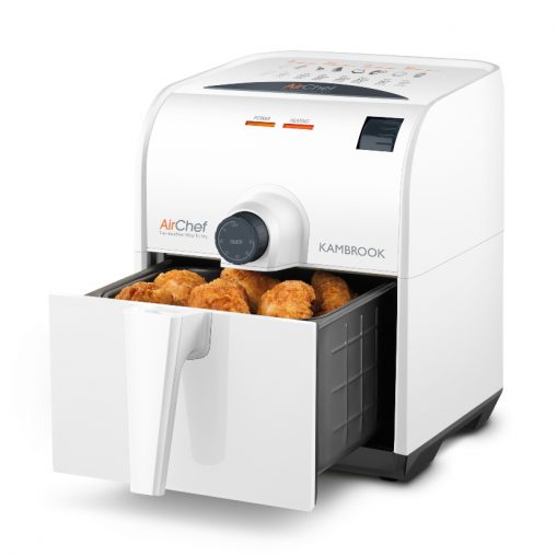 Kambrook Air Chef (KAF200, RRP $169): little or no added oil is required to fry, it can also be used for baking, grilling and roasting.