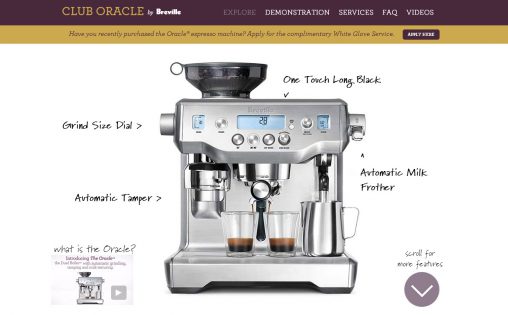 Club Oracle homepage