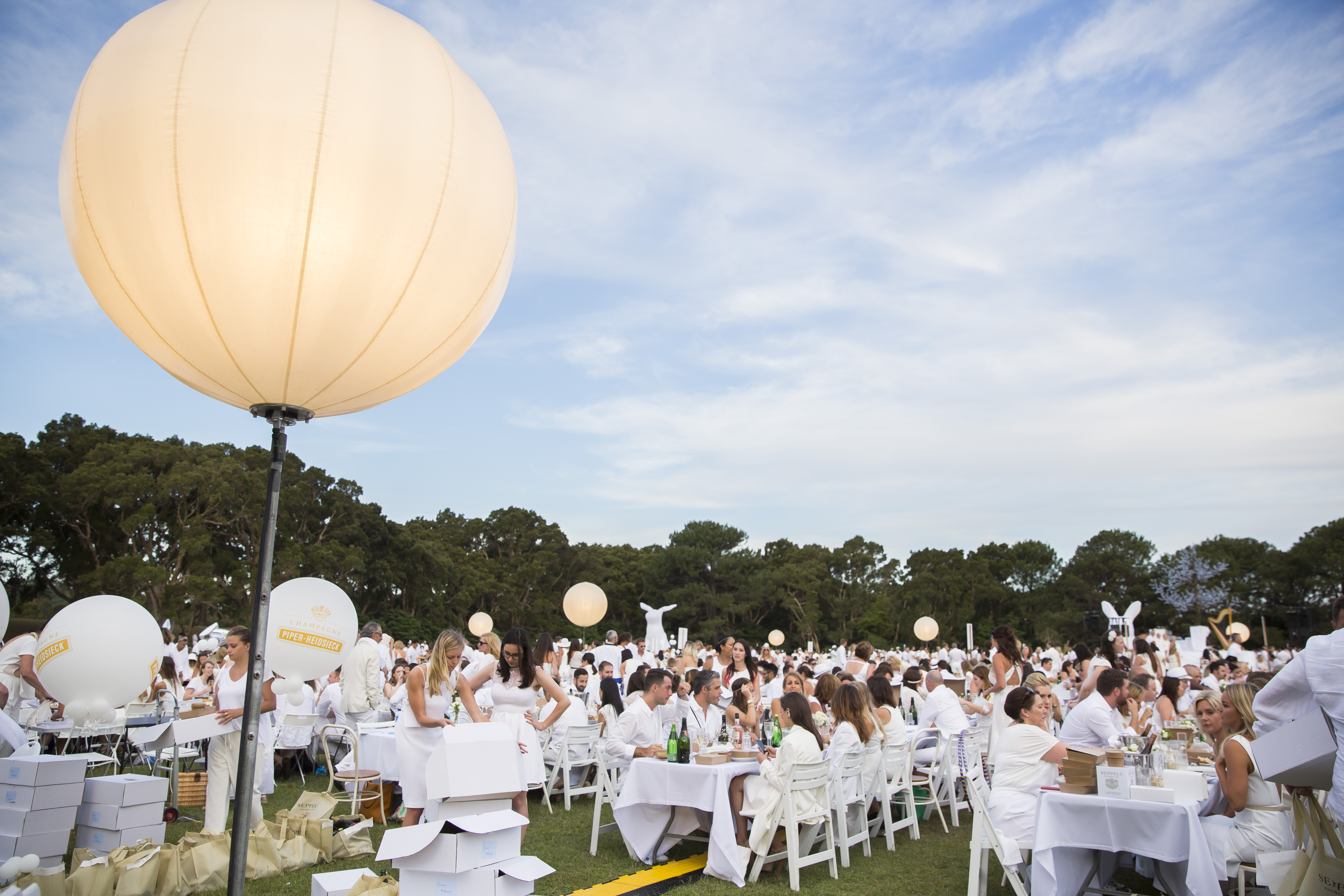 The setting for this year's Diner en Blanco was