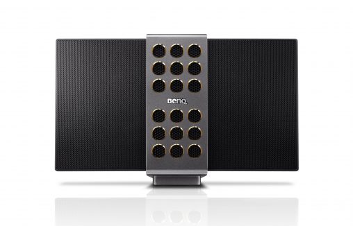 BenQ treVolo speaker, shown with the wings extended.