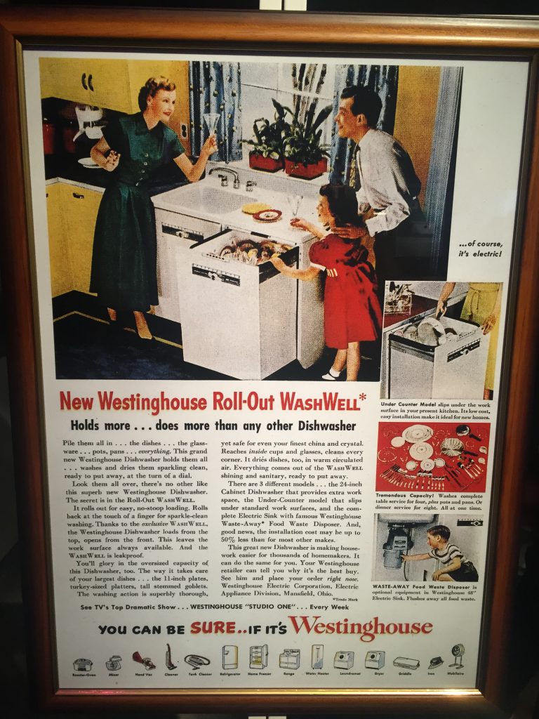 16 vintage ads from the House of Westinghouse Appliance Retailer
