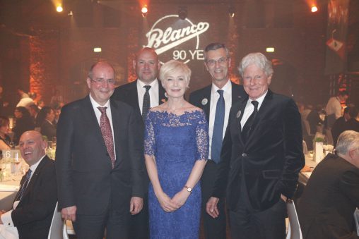 Manuel Blanc, Manager of the Heinrich Blanco Foundation, grandson of the company’s founder Heinrich Blanc Gerard Gill, Divisional Manager of Blanco Sinks and Taps Maver Sims, Blanco Australia General Manager Uwe Johannböcke, International Sales Director Frank Straub, Chairman of the Advisory Board, grandson of the company's founder Heinrich Blanc