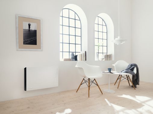 De’Longhi 2,400-watt Panel Heater (HCX9124E, RRP $449), with three heat settings, an electronic control panel and a 24-hour on/off delay timer.
