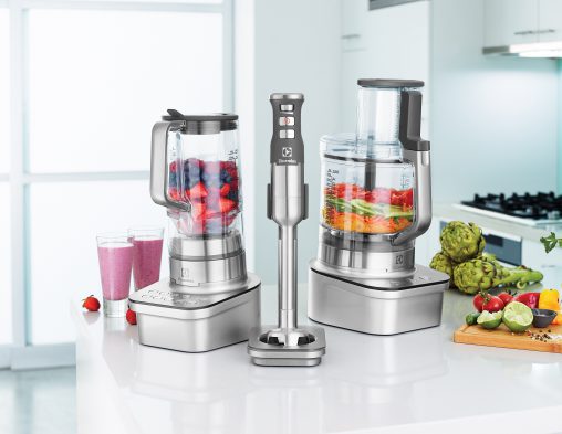 The Electrolux Masterpiece Collection features titanium coated blades, which offer long-lasting sharpness and efficiency. All three appliances come with a five-year product warranty and the motor of the Masterpiece Collection Food Processor is covered by a 25-year warranty.