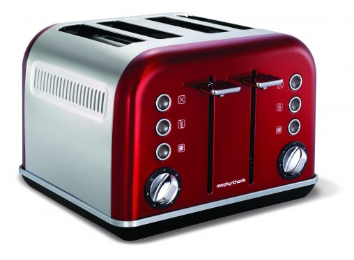 Morphy Richards Red Accents 4-Slice Toaster ( RRP $119) accompanies a matching kettle to make for an on-trend breakfast set sure to brighten up any benchtop.