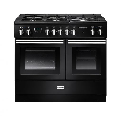 Falcon Professional+FX (RRP $6,499) Packing two multifunction ovens, with a combined capacity of 128 litres, this new dual fuel 100-centimetre cooker, available in black or stainless steels, heralds impressively high-volume cooking capabilities.
