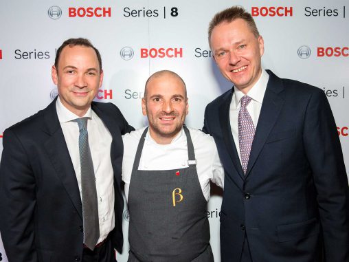 Left to Right Philipp Walter – Managing Director BSH Home Appliances (Australia) George Calombaris Marc Hantscher – CEO BSH Home Appliances Region Asia Pacific