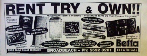 An ad promoting L&M's rental service.