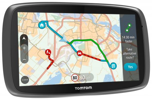 TomTom Go 6100 The newest sat nav from TomTom features a fully interactive screen to pinch, zoom and swipe – as well as a rich user interface, simplified user interaction, 3D Maps2 and a Click & Go mount. Drivers can also choose between 5- or 6-inch screen size.