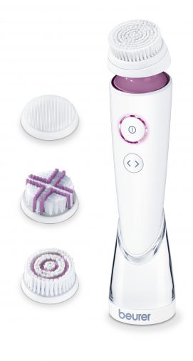 Beurer FC95 (RRP $149) The Beurer FC95 comes with four brush attachments, three speed settings and a circular or oscillating rotation to deliver a gentle and thorough cleansing.