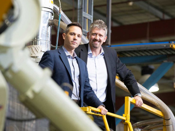 Group Managing Director of Seeley International, Jon Seeley (R), and Tom Teynor, CEO of Coolerado Corporation (L).