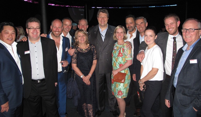 The Narta group joined Miele co-owner Dr Reinhard Zinkann and local executives at the Invisible Kitchen event in Milan.